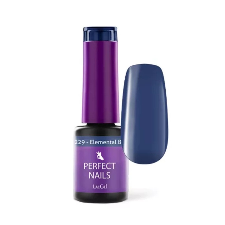 Гел лак Perfect Nails LacGel 4ml - Elemental blue 229 - Топ модел