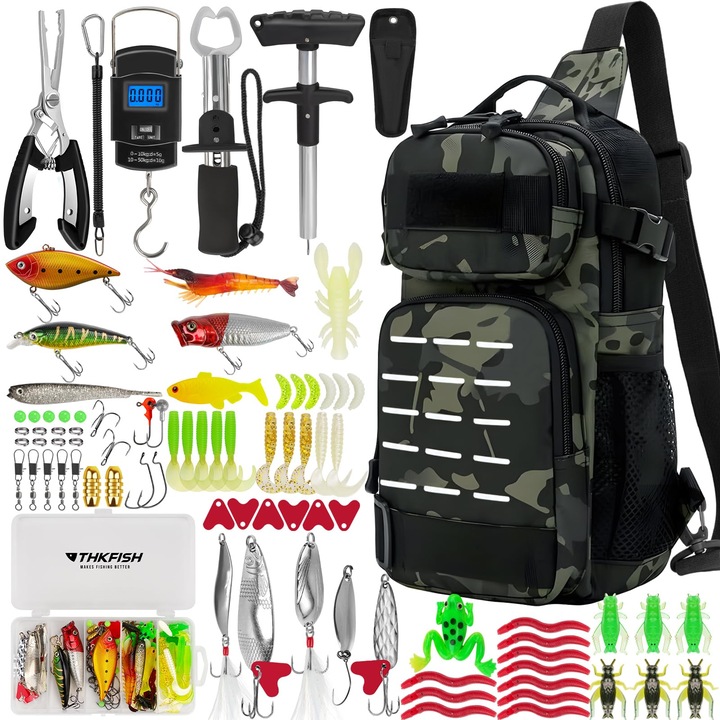 Set De Unelte De Pescuit Thkfish, 85 Piese, Multicolor