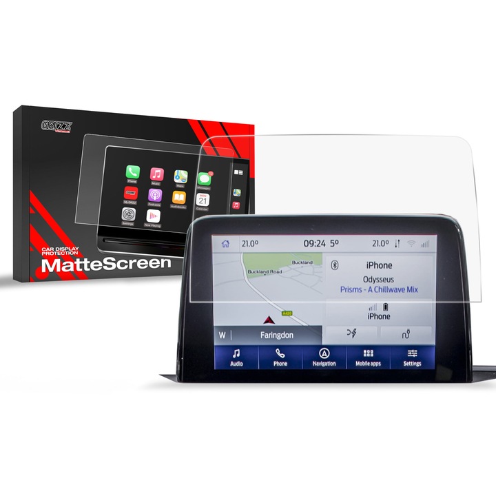 Матово фолио, GrizzProtector за Ford Fiesta 7 (2016-2023), Прозрачен