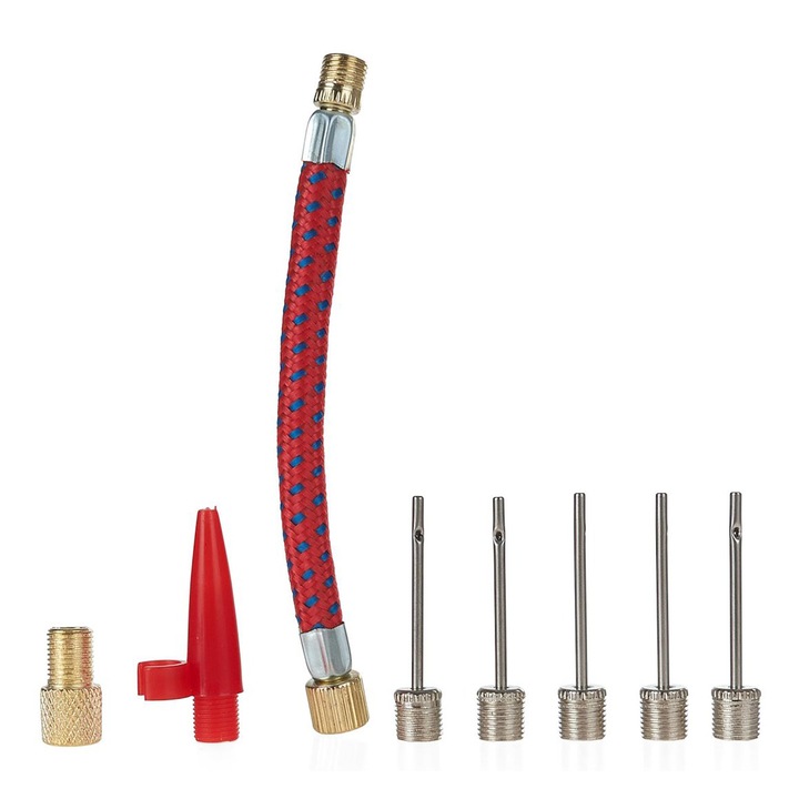 Универсален комплект аксесоари за надуване, GEKO, идеален за автомобили, велосипеди и надуваеми предмети 8 части