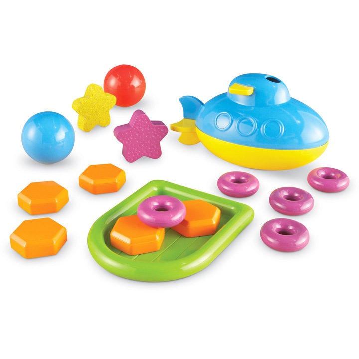 Set de tulpini Learning Resources - Chiuveta sau plutitor, plastic, 32 de piese