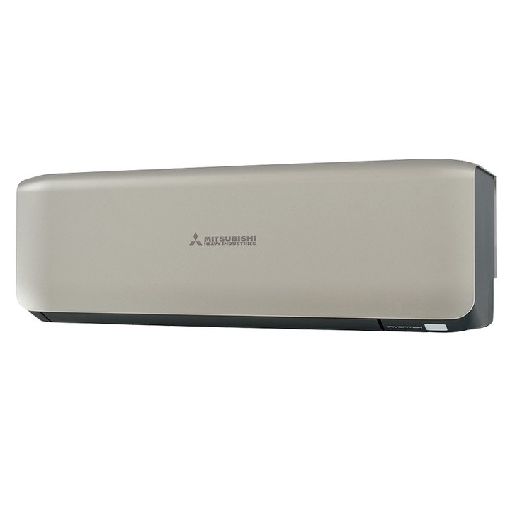 Инверторен климатик Mitsubishi Heavy Industries SRK25ZS-WT/SRC25ZS-W, 9000 BTU, 20 м2, A+++/A++, Антиалерген, R-32, Бежов/Черен