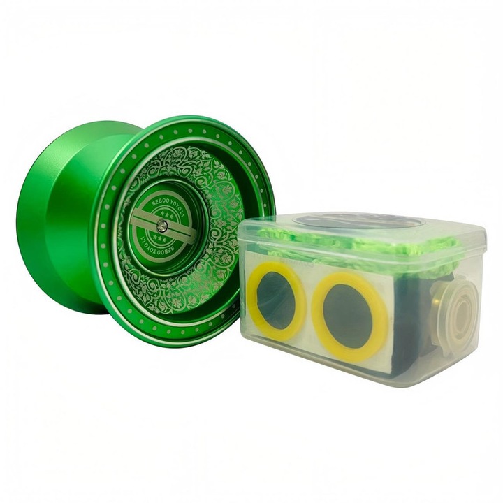 Yo-Yo din aliaj, profesional, functie duala, culoare verde