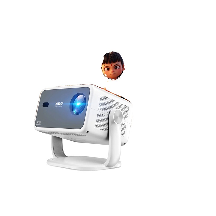 Videoproiector 4K, focalizare automată, 30x200 inci, 1920x1080 dpi, portabil, tehnologie inteligentă