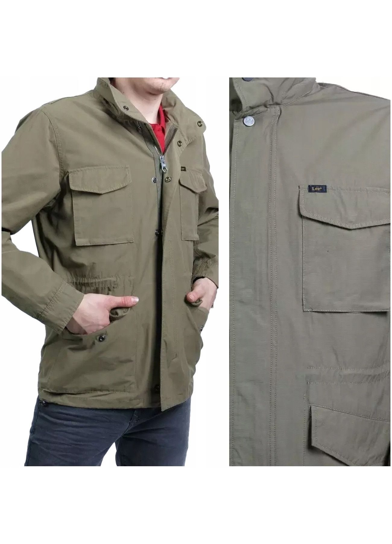 Jacheta De Tranzitie, Lee, Field Jacket, Marime M, Verde, Croi