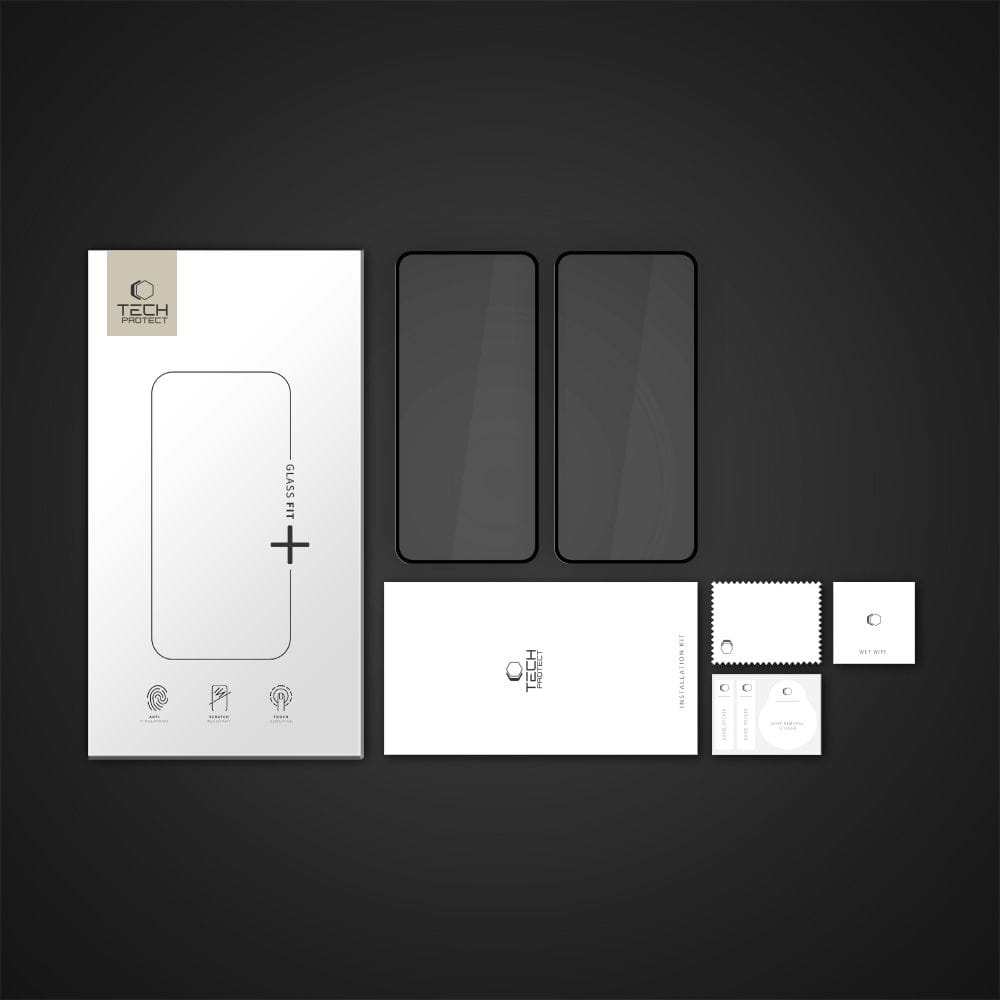 Set 2x Sticla Tech-Protect Glass Fit+ pentru Motorola Moto G86 / G86 Power, transparenta
