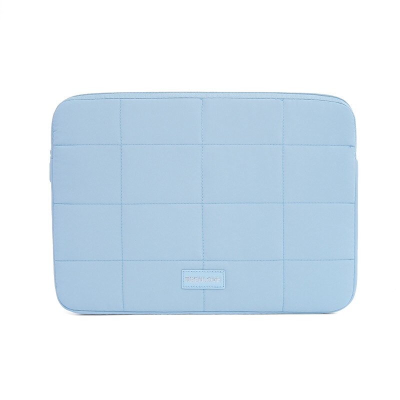 Geanta laptop, 14 inch, albastru deschis, poliester, 1 compartiment, fermoar