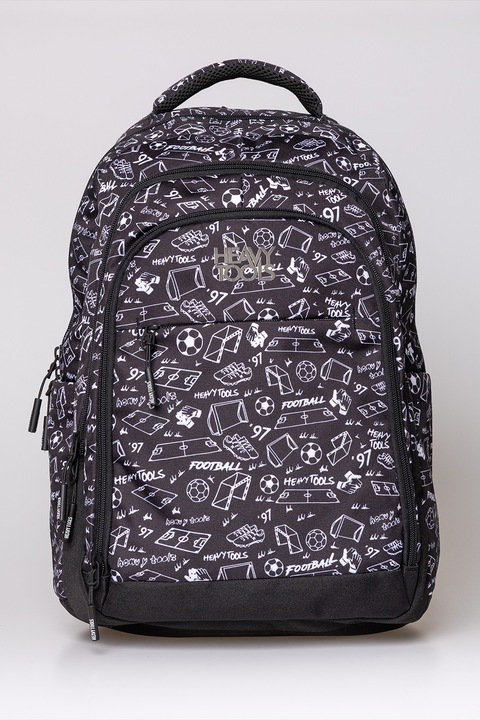 HEAVY TOOLS, Rucsac unisex cu trei compartimente Ehatan 25, Alb, Negru