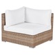 Set coltar pentru gradina cu 4 locuri Sano Stanga Modular Ratan sintetic Natural
