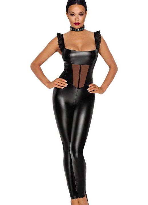 Lenjerie sexy, Noir Handmade, F256, 2XL, Negru