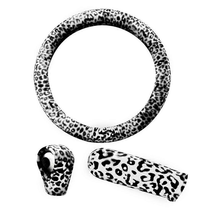 Set huse auto, leopard, 3 piese, 38cm