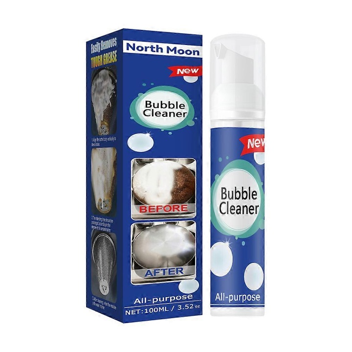 Spuma de curatare multifunctionala pentru bucatarie, 100ml, degresant pentru suprafete, fara desfacere