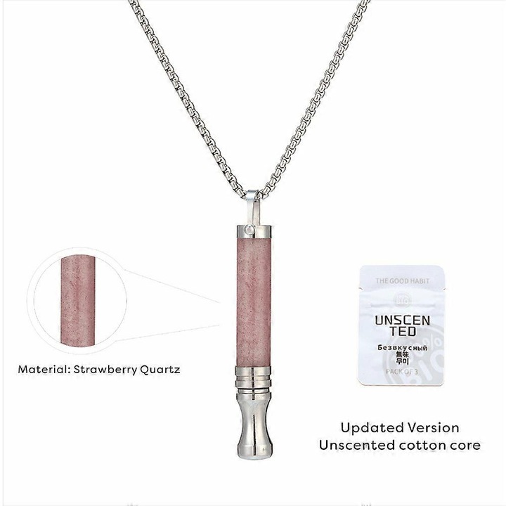 Colier de respiratie cu rezistenta din piatra ochi de tigru, bijuterie pentru reducerea stresului, design portabil