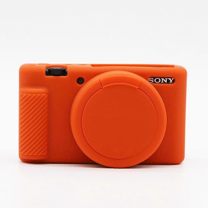 Husa din silicon pentru camera Sony RX100 III IV V, portocaliu