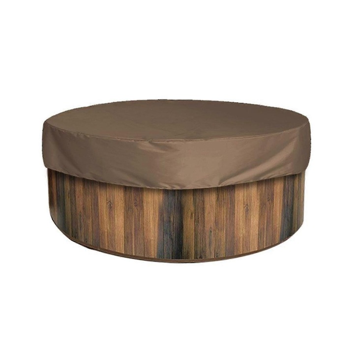 Medencefedés, 200 cm, vízálló, UV-álló, tárolószett, semleges színek