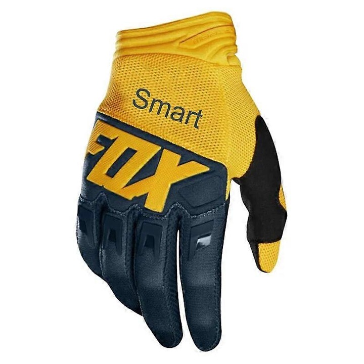 Manusi sport barbati Fox Dirtpaw, galben-albastru, M
