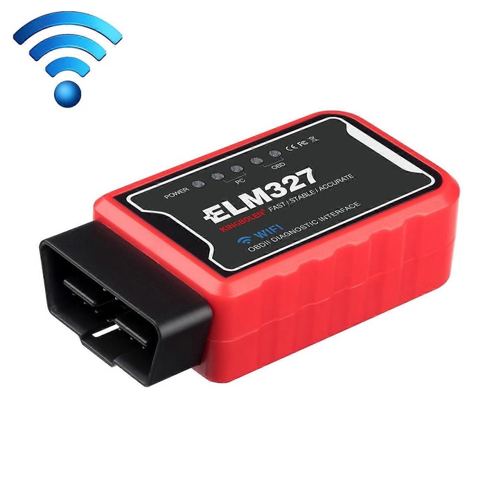 Аавтомобилен тестер OBD II ELM327 WiFi, Диагностика на грешки, 45x25x75 мм