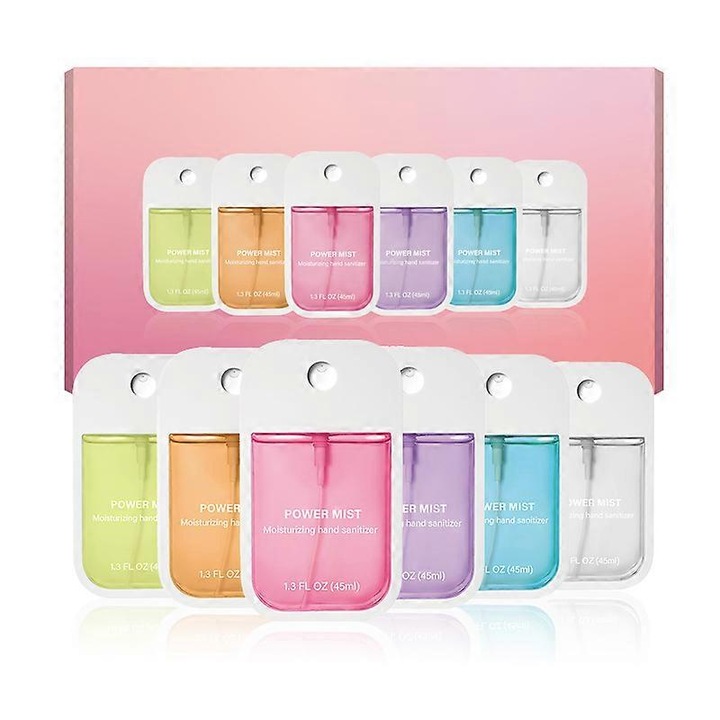 Set de spray igienizant pentru maini, 6 arome, 45 ml, Aloe Vera, Citrice, Lavanda, Vanilie, Capsuni