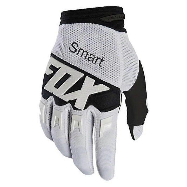 Férfi sport kesztyű Fox Dirtpaw, motorozás/kerékpározás, fehér/fekete, L