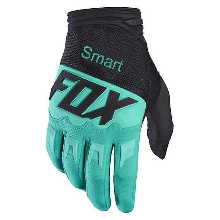 Férfi sportkesztyű Fox Dirtpaw, motorozás/kerékpározás, türkiz/fekete, S