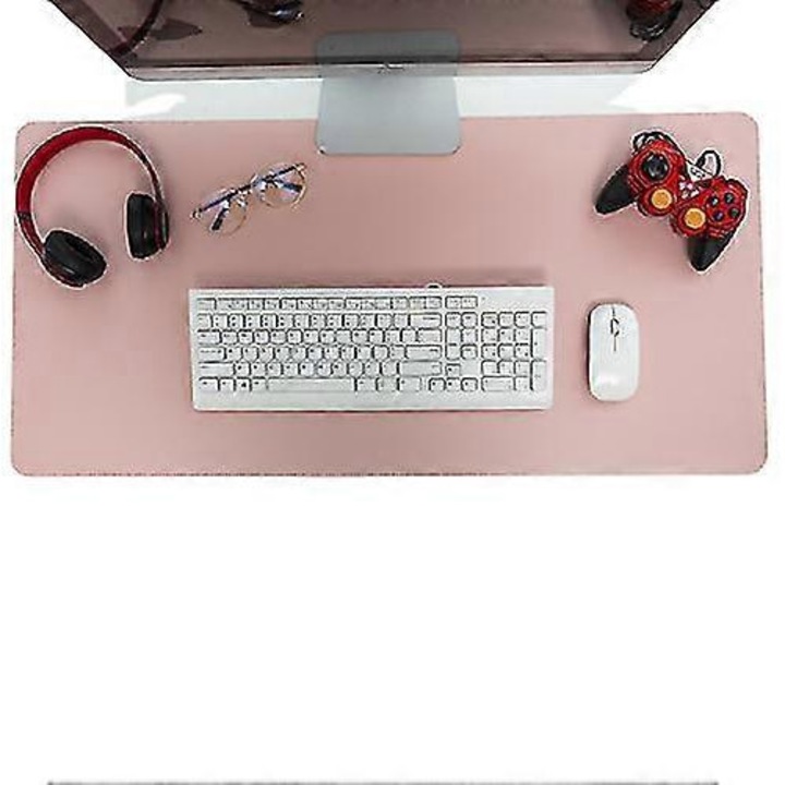 Mousepad 80x40cm, impermeabil, din piele ecologica, antiderapant