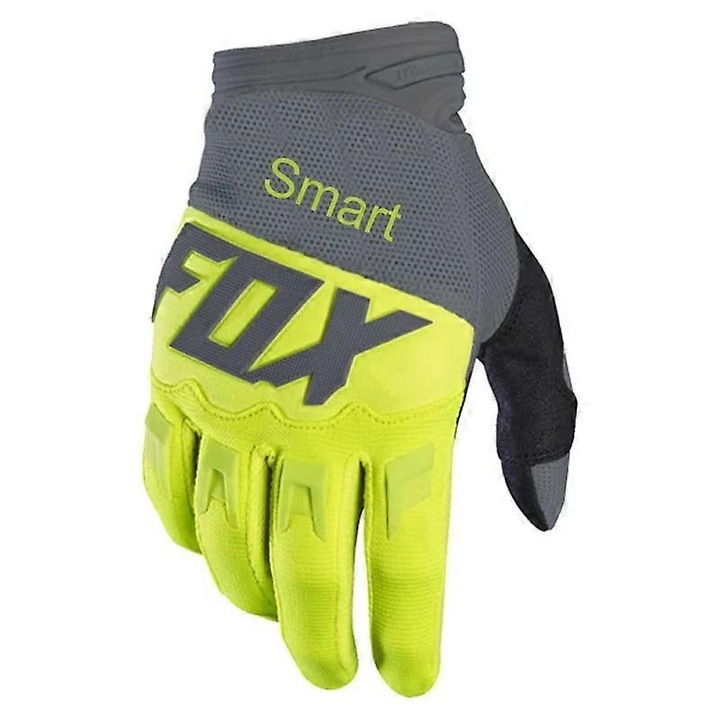 Manusi sport barbati Fox Dirtpaw, motociclism, gri-verde, L