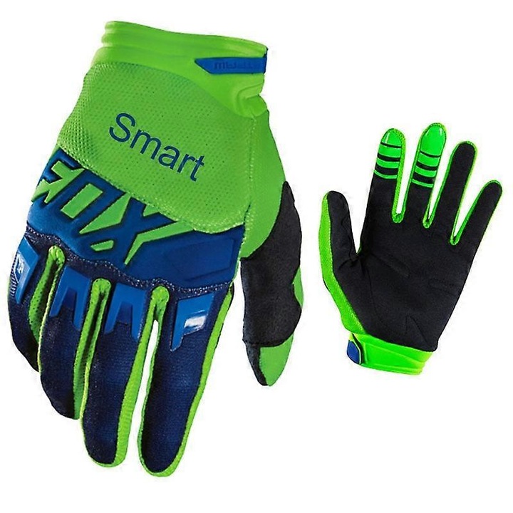Manusi motocicleta barbati, Fox Dirtpaw, verde-albastru, XXL