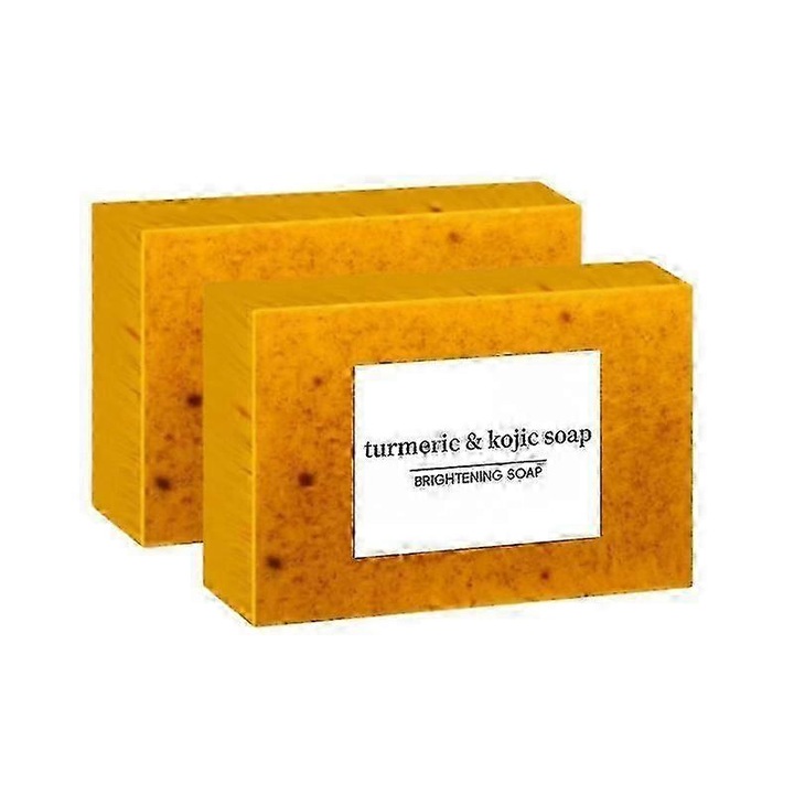 Комплект 2x Сапуни с куркума и лимон, дълбоко почистване, нежно ексфолиране, 100гр