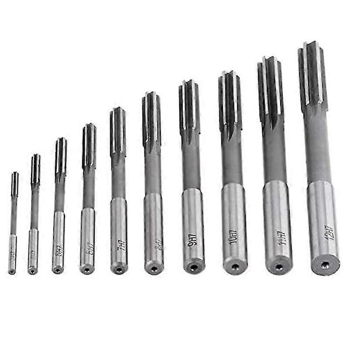 Set 10 alezoare 3/4/5/6/7/8/9/10/11/12mm, din otel de mare viteza, pentru prelucrarea metalelor, lemnului si plasticului
