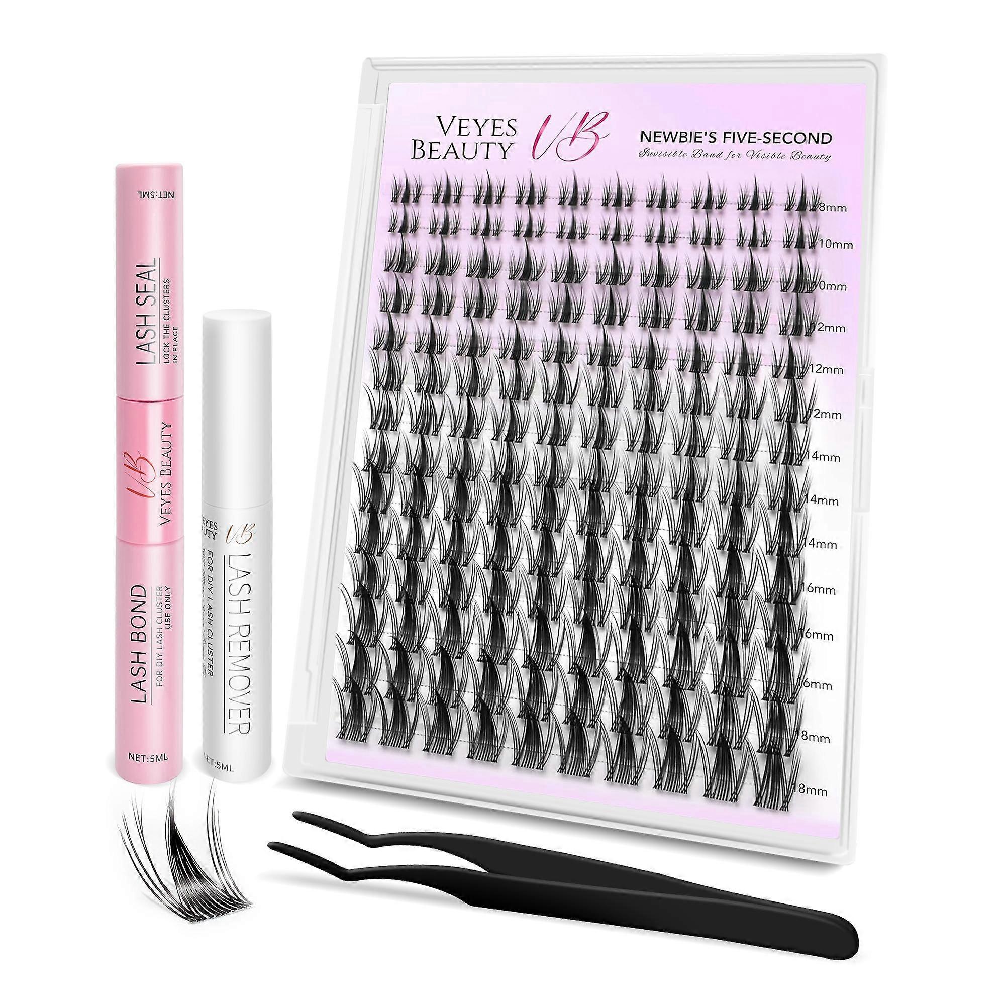 ディメンション・ビューティ Set extensii gene Manga, Veyesbeauty, 140 bucati, 8-18mm, negru