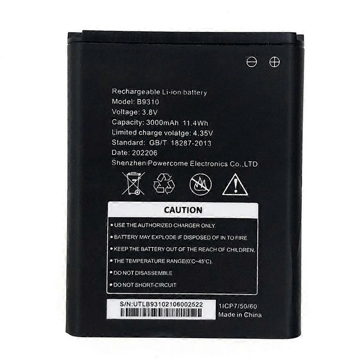 Baterie Li-ion reincarcabila B9310, 3000mAh, 3.80V, pentru router D-LINK 4G LTE