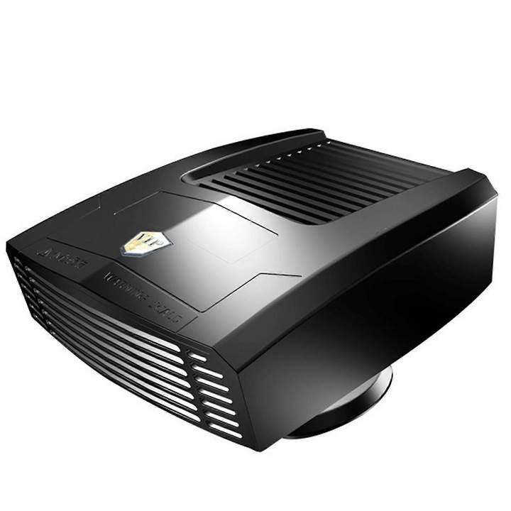 Autó páramentesítő 12V/24V, gyors fűtés, multifunkciós ventilátor, 125x100x40mm, fekete