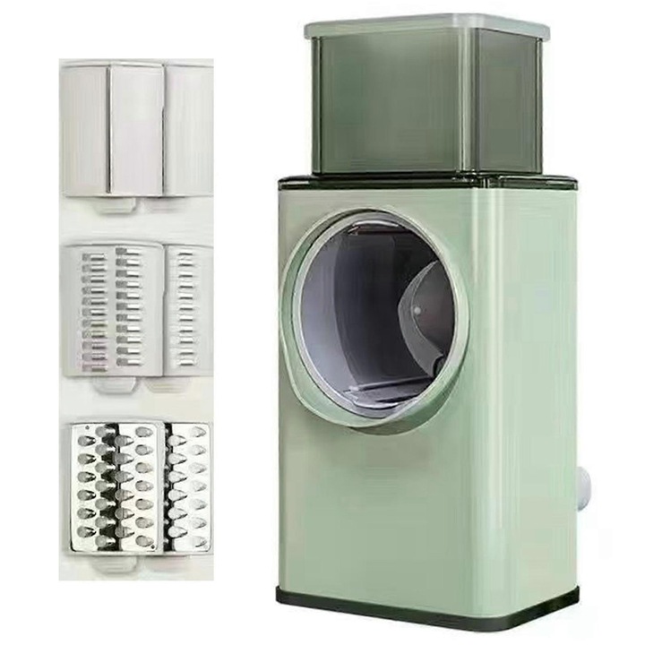 Razatoare multifunctionala pentru legume, 3 lame interschimbabile, ABS, usor de curatat