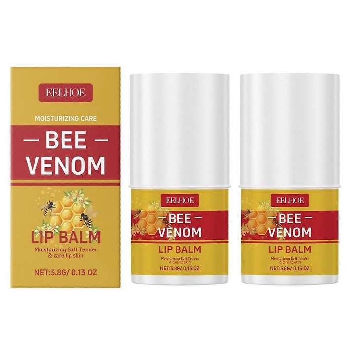 Ajakbalzsam méhméreggel, 2 darabos szett, hidratáló, tápláló