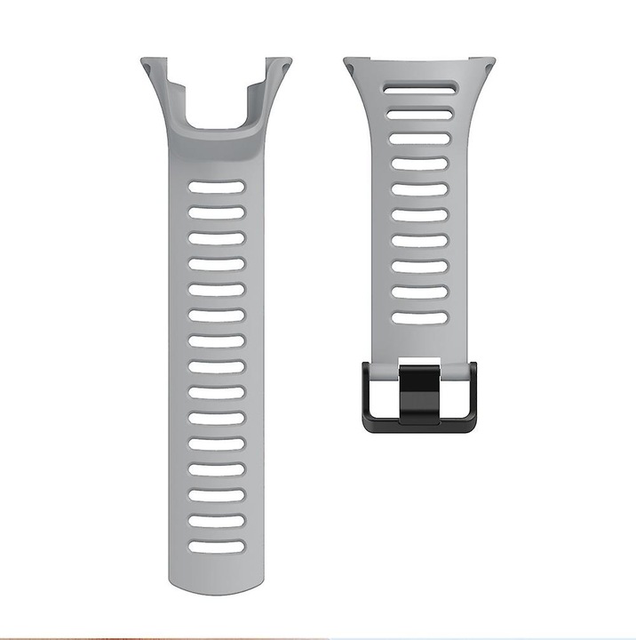 Bratara de ceas din silicon, multicolor, 135x24mm, cu catarama metalica, set complet cu unelte de instalare