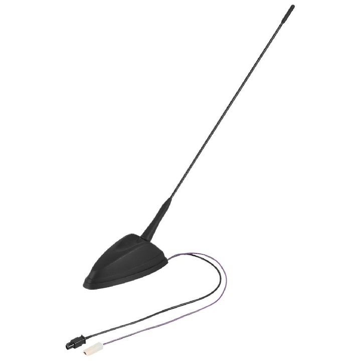 Antena radio de acoperis pentru masina, A9068200475, neagra, dimensiuni 13x5.8mm, lungime cablu 42cm