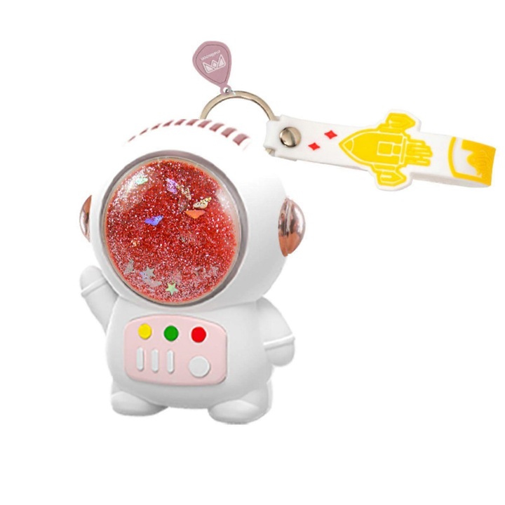 Преносим вентилатор Spaceman, USB зареждане, 3 скорости, многоцветен, 10 мл, пълен комплект