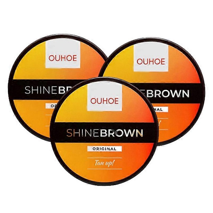 Комплект от 3 Автобронзиращ балсам, ускорител за тен, натурално масло от моркови, защита за татуировки, 100гр OUHOE