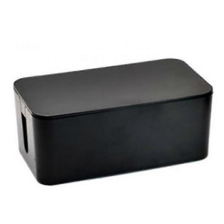 Cutie pentru organizare cabluri, 23.8x11.4x11.1 cm, plastic ABS, negru