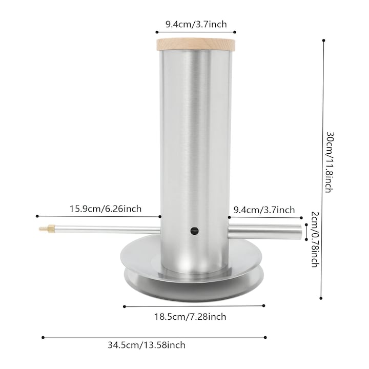 Generator de fum rece, pompa de aer cu viteza variabila, inox, argintiu