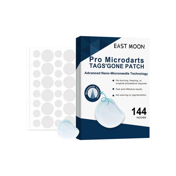 Пластири за премахване на брадавици 144 броя, с 1 брой пластир за грижа, масло от чаено дърво, облекчаване на болката, недразнещи, водоустойчиви и прозрачни