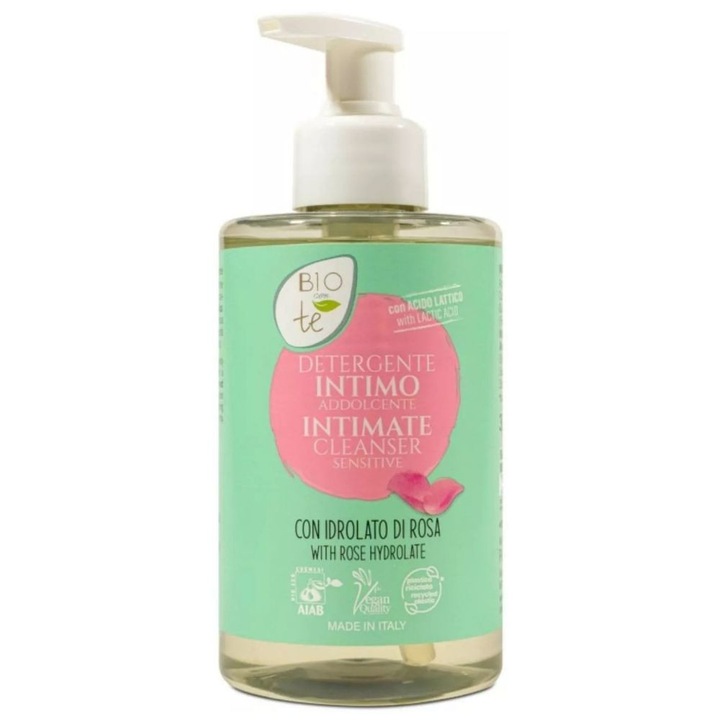 Нежен гел за интимна хигиена с розова вода Bioconte Pierpaoli, 300 мл