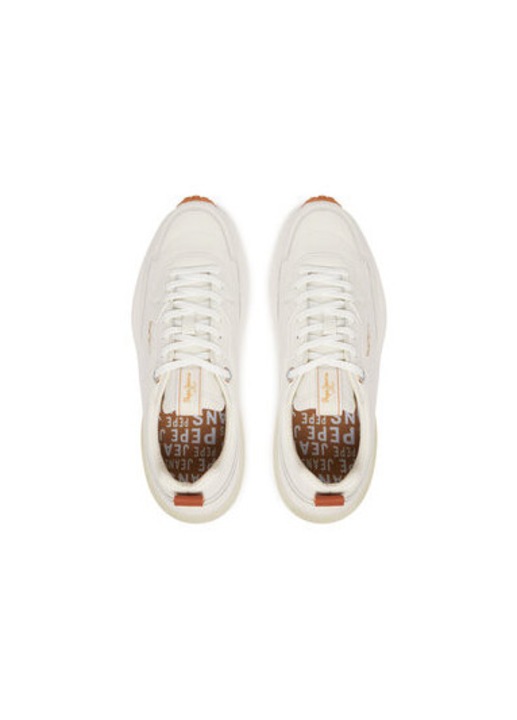Дамски спортни обувки, PLS60014, Pepe Jeans, Естествена кожа, Бежов, 41