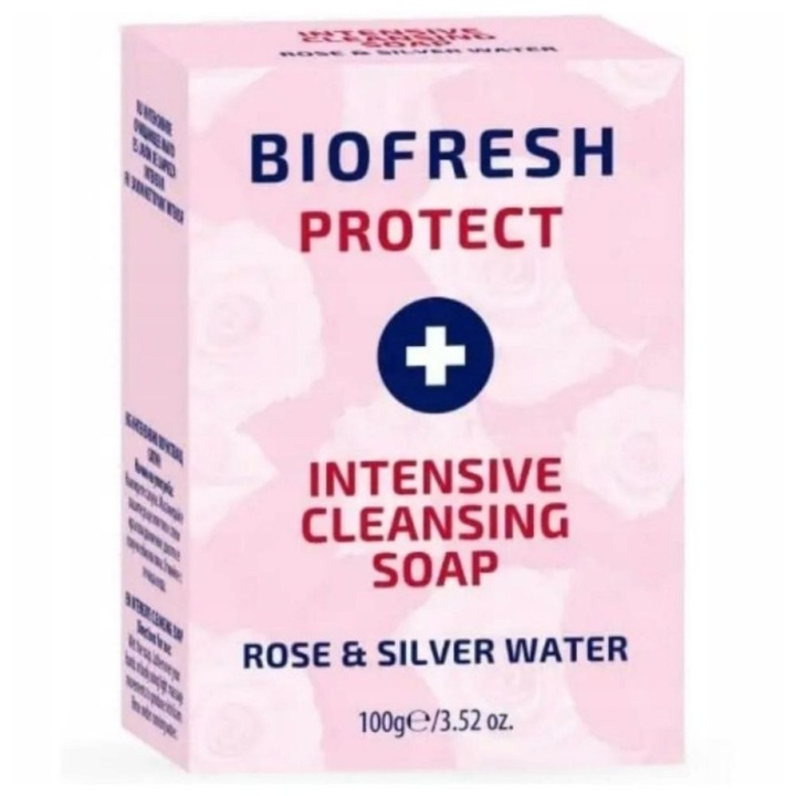 BioFresh Protect antibakteriális szappan rózsavízzel és ezüsttel - 100 g