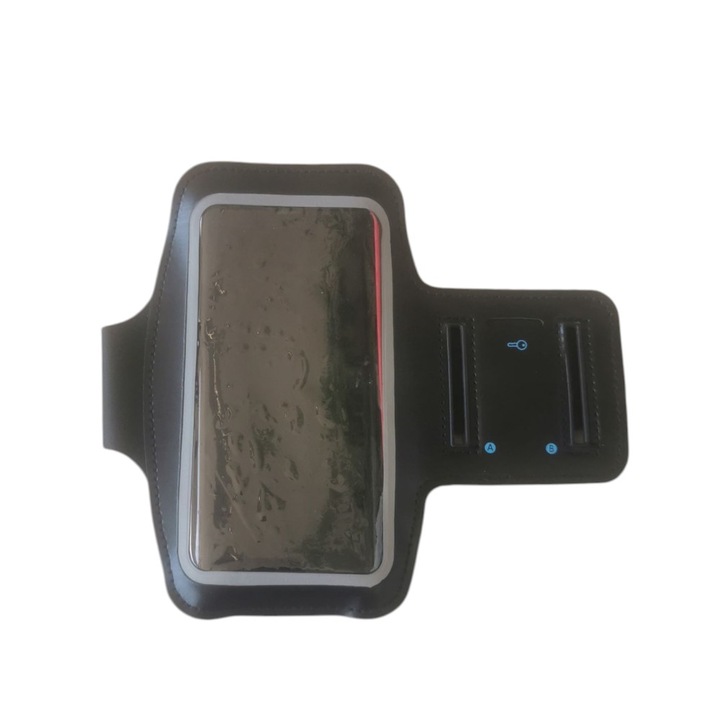 Калъф с гривна за ръка, спортен, тип 1, съвместим с iPhone 15 Pro Max/16 Pro Max/Samsung A15/A16/A25/A34/A55/M35/S20 FE/S24 FE/S24 Plus/S24 Ultra (6.0 инча) черен