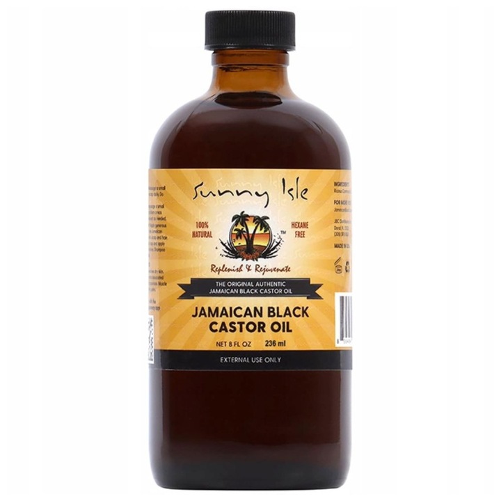 Sunny Isle Ulei de ricin negru jamaican pentru par si piele - 236 ml