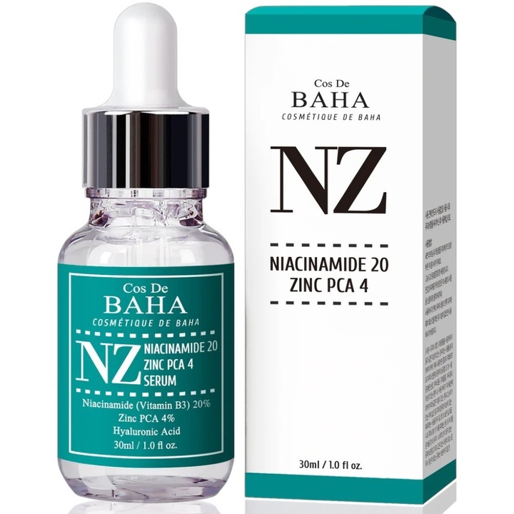 Cos De BAHA NZ Серум с ниацинамид 20% и цинк 4% - 30 мл