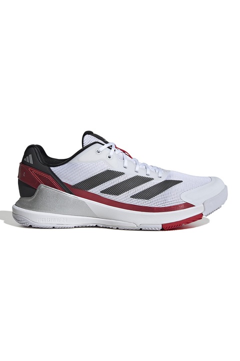 adidas Performance, Pantofi sport Crazyquick Ls Padel, Rosu/Alb/Negru
