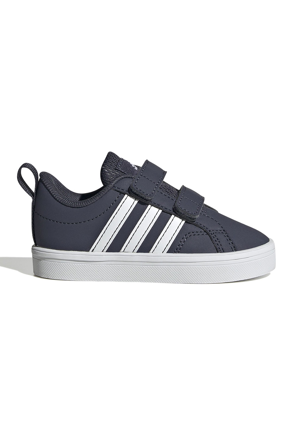adidas Sportswear, Pantofi sport cu velcro VS Pace 2.0, Alb, Albastru ultramarin, 25.5 EU