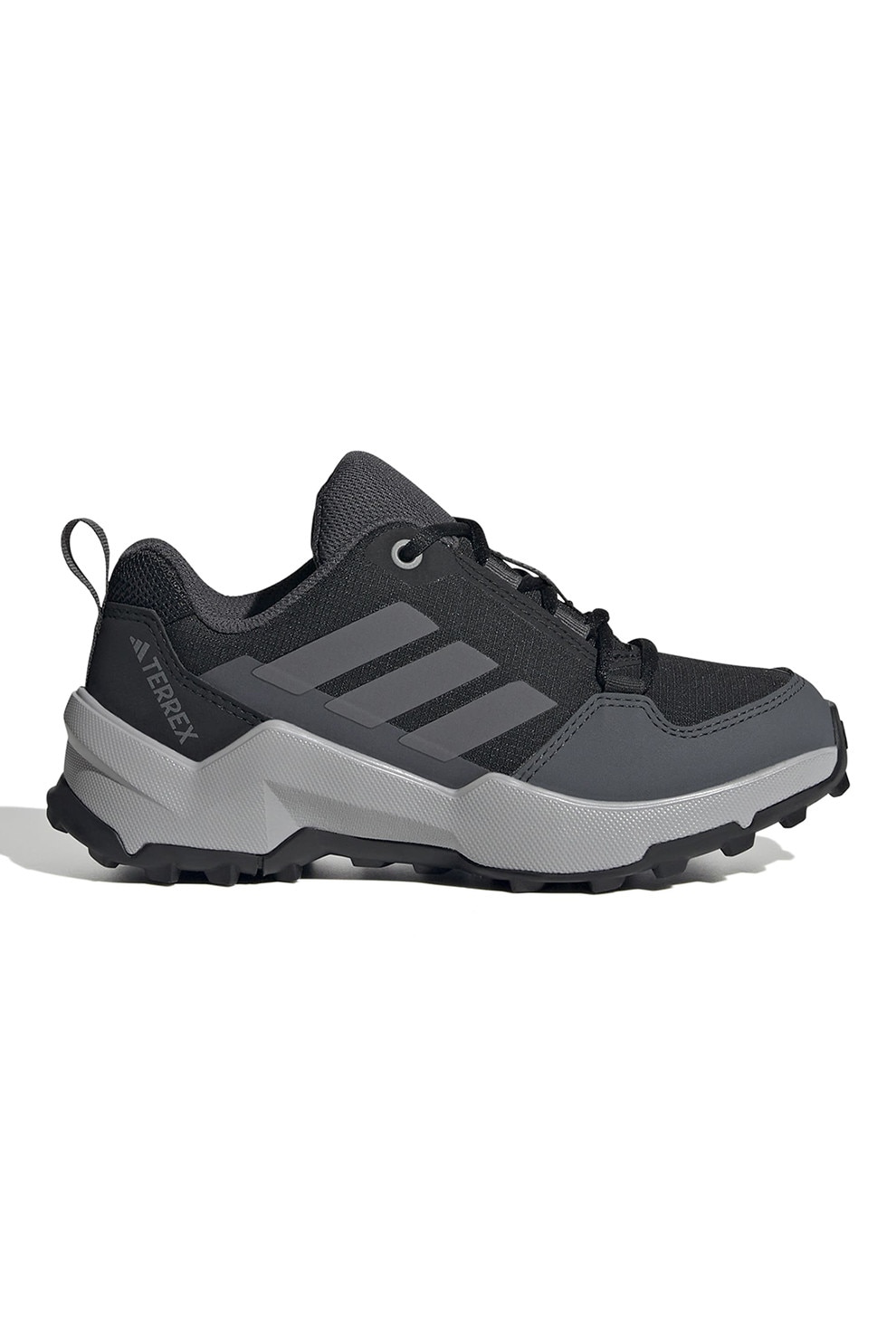 adidas Performance, Pantofi Terrex AX4R cu garnituri din material sintetic, pentru drumetii, Negru, Gri antracit, 32 EU